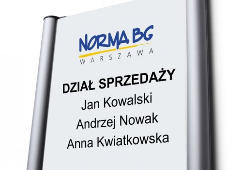 TABLICZKI DRZWIOWE Warszawa